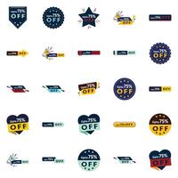 The Up to 70 Off element Pack 25 Impactful Designs for Maximum Discounts vector