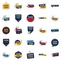 25 Unique element Designs for Showing Appreciation vector