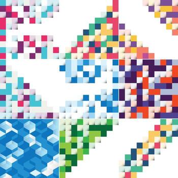 element background with an illustration of an abstract texture featuring squares suitable for use as a pattern design in banners posters flyers cards postcards covers and brochures vector