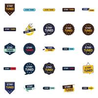 Stay Tuned 25 Versatile element Images for a dynamic and adaptive brand direction vector