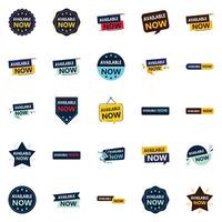 Available Now 25 element Banners for Distinctive Marketing Materials vector
