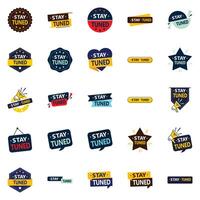Stay Tuned 25 Professional element Images for a sleek and sophisticated look vector