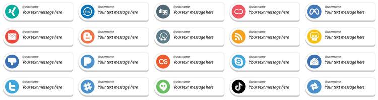 20 Customizable Social Media Follow Me Icons such as rss blog women blogger and email icons Elegant and unique vector