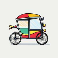 Tuk Tuk rickshaw icon element illustration vector