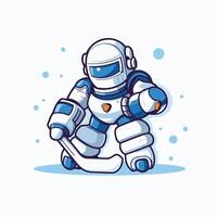 Astronaut in spacesuit illustration of a cartoon character vector