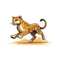 Cheetah running illustration of a cheetah vector