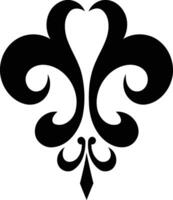 Elegant black and white floral design, perfect for adding a touch of sophistication to any project vector