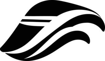 Abstract wave logo design with a sleek, modern feel vector