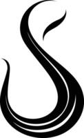 Elegant black and white abstract logo design, perfect for branding, web design, and marketing materials vector