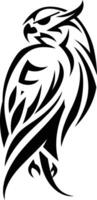 A striking tribal design of an owl, perfect for branding, tattoos, or any design project requiring a fierce and powerful symbol vector