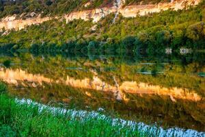 Photo with beautiful landscape and wonderful nature from the north of the Republic of Moldova, Europe. The Dniester River, the most important in Moldova.