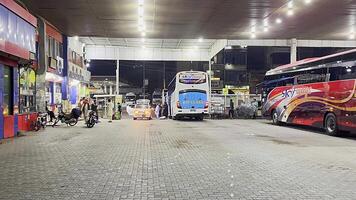 view of bus stand in Lahore, Pakistan on June 8, 2024. video
