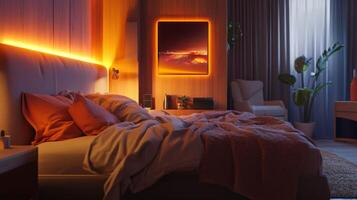 AI-Enhanced Bedroom with Smart Sleep Tracking and Personalized Comfort photo