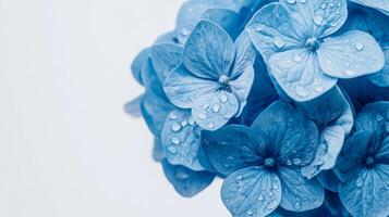 Blue Hydrangea Macro - Captivating and Delicate Floral Photography photo