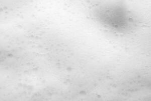 Abstract white soap foam bubbles texture background photo