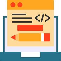 Edit Code Icon Design vector