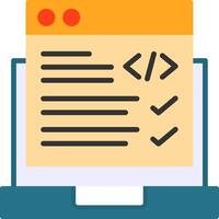 Code Correction Icon Design vector