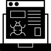 Website Bug Icon Design vector