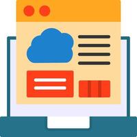 Cloud Coding Icon Design vector