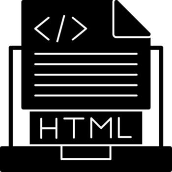html archivo icono diseño vector