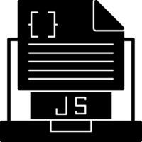 Javascript File Icon Design vector