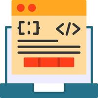 Code Processor Icon Design vector