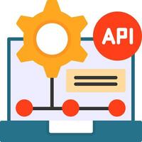 API Icon Design vector