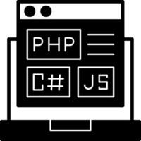 Coding Language Icon Design vector