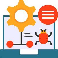 Debug Icon Design vector