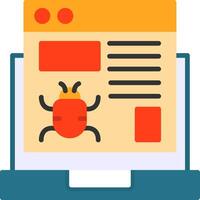Website Bug Icon Design vector