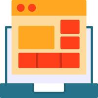 Website Layout Icon Design vector