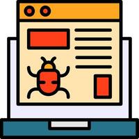 Website Bug Icon Design vector