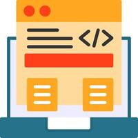 Code Framework Icon Design vector