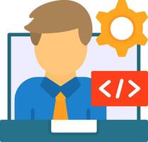 Programmer Icon Design vector
