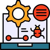 Debug Icon Design vector