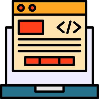 diseño de icono de programación vector