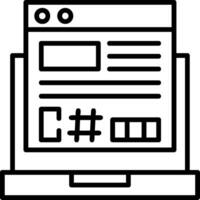 C Sharp Icon Design vector