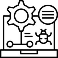 Debug Icon Design vector