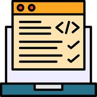 Code Correction Icon Design vector