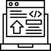 Frontend Development Icon Design vector