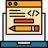Edit Code Icon Design vector