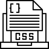 Css File Icon Design vector