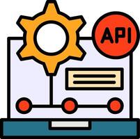 API Icon Design vector