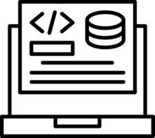 Backend Development Icon Design vector