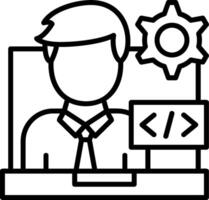 Programmer Icon Design vector