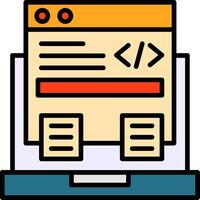 Code Framework Icon Design vector