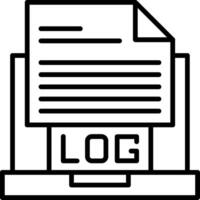 Logs Icon Design vector