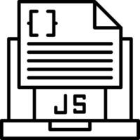 Javascript File Icon Design vector