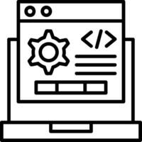Code Setting Icon Design vector