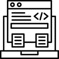 Code Framework Icon Design vector